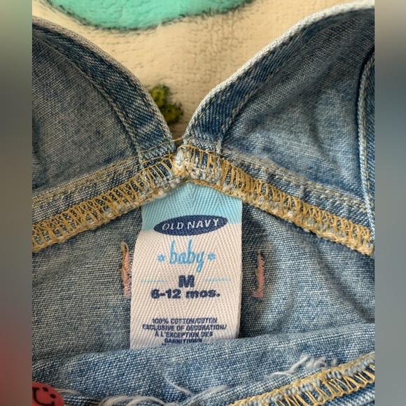 Old Navy Embroidered Infant Overall Dress - Picture 5 of 5